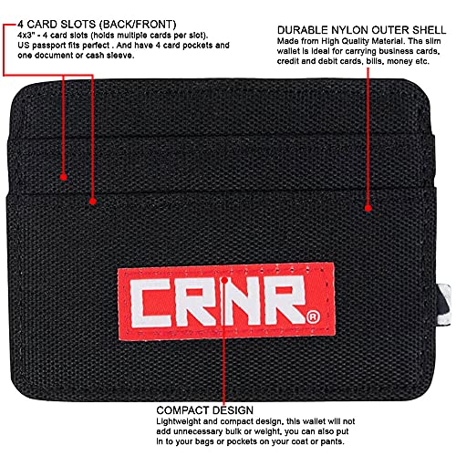 Combat Corner Chuck Compact Wallet - Convenient and Minimalist Wallet with 4 Cards Slots, 1 Large Pocket for Men Women2