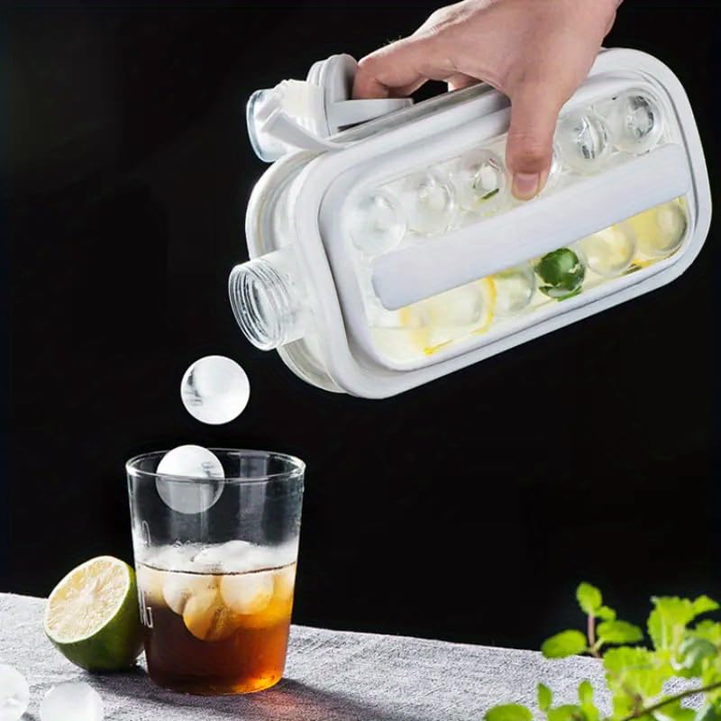 Innovative 2 in1 Ice Ball Maker Kettle & molds are made of food-grade silicone & BPA-free, making them durable. Best for,coffee, drinks, water etc. Portable & can use for outdoor events & recreation.