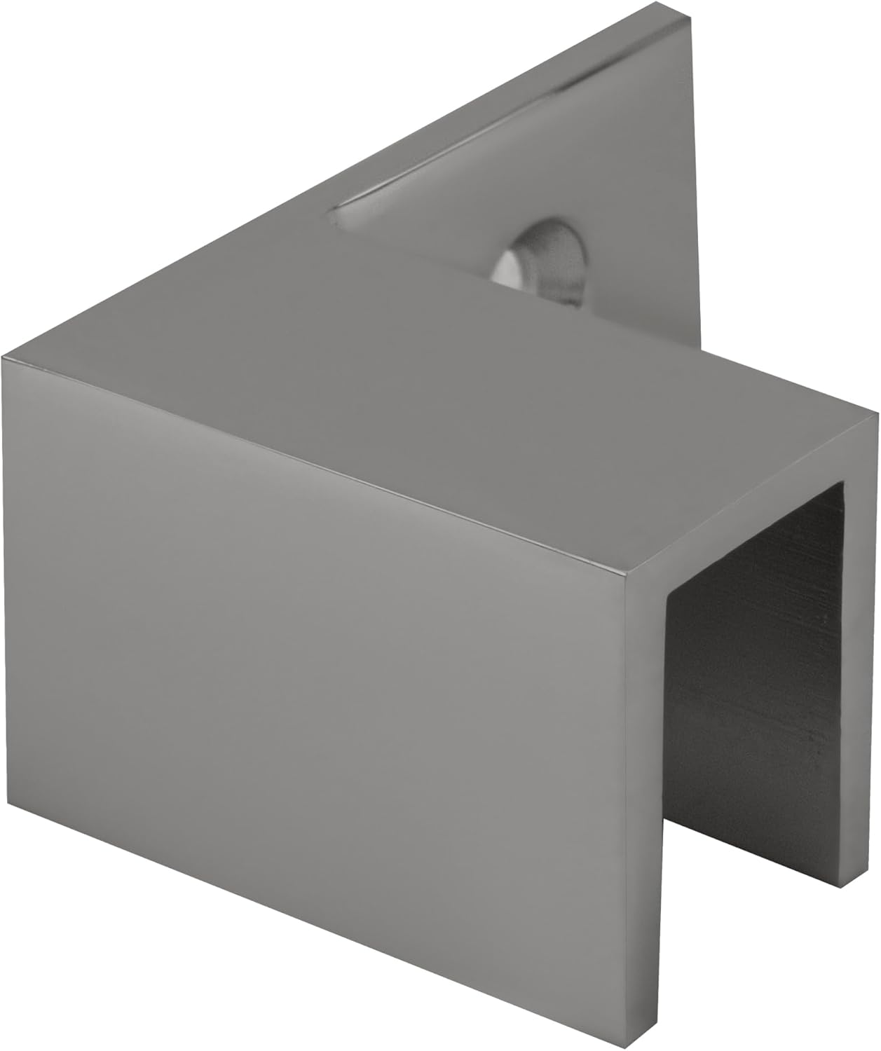 CRL Polished Chrome Left Hand "Sleeve Over" Wall Mount Glass Clamp