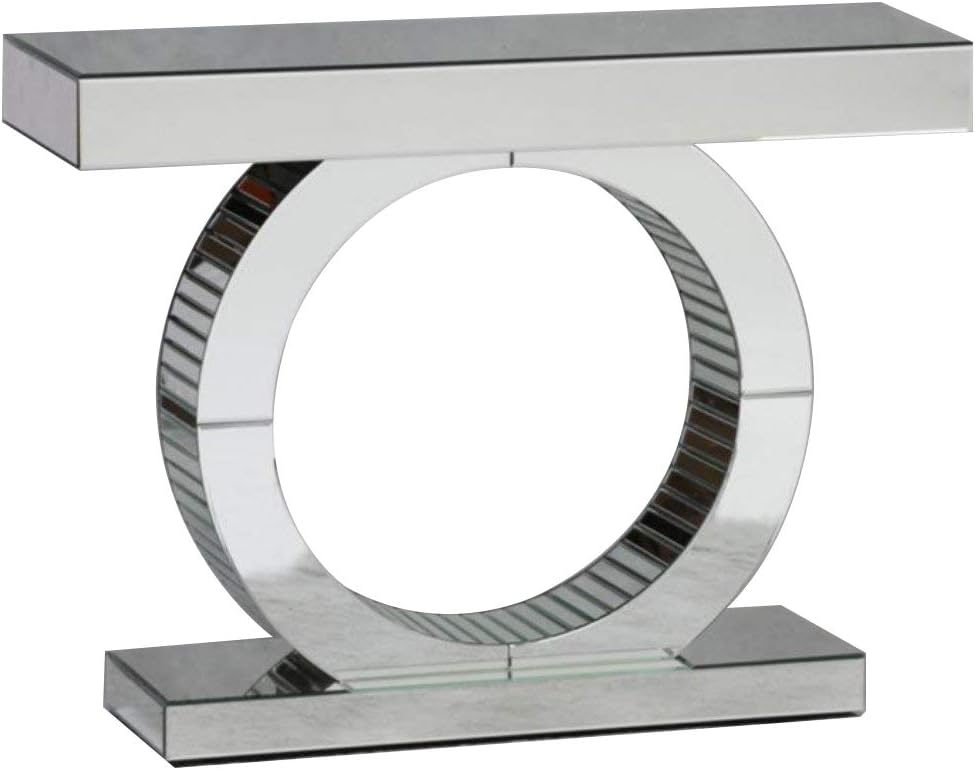 MIRRORED CONSOLE TABLE IN 3 STUNNING DESIGNS by SMARTDESIGNFURNISHINGS® (ROUND)