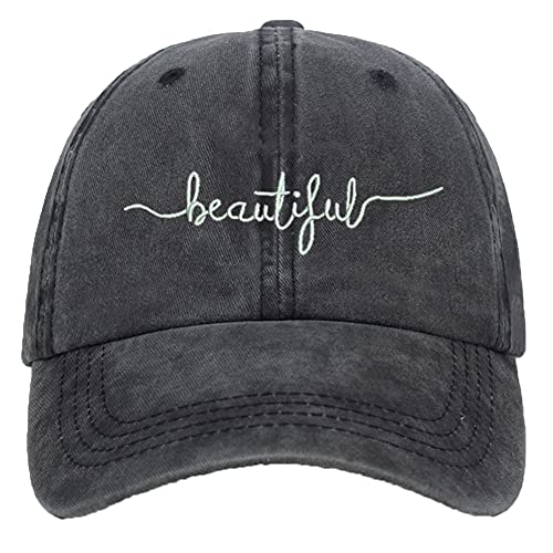 Image of Unisex Faith Over Fear Embroidered Baseball Hat Low Profile Washed Distressed Vintage Baseball Cap Adjustable Dad Hat