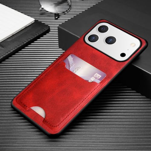 RNOZX For iPhone 17 Pro Max�p�P�[�X �J�[�h�z���_�[ �E�H���b�g PU���U�[���X�}�z�J�o�[�iFor iPhone 17 Pro Max�p/���b�h�j