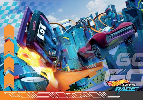 Clementoni Hotwheels 2x60 Enfants 4 Ans, Boîte De 2 (60 Pièces), Puzzle Dessin Animé, Fabriqué en Italie - 24816