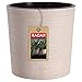 Kadax Flowerpot con trucioli di legno, fioriera con inserto, pentola, guscio da giardino, pentola di fiori, protezione della pentola per soggiorno, ufficio (⌀ 19 cm, crema)
