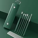 KUCHIFY 10-in-1 Nail Clipper Set with Ear Pick Tools – Premium Stainless Steel Manicure Kit with PU Leather Travel Case for Men & Women (GREEN, PACK OF 1) gallery image