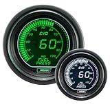 Fuel Pressure Gauge- Electrical Green/white EVO Series 52mm (2 1/16