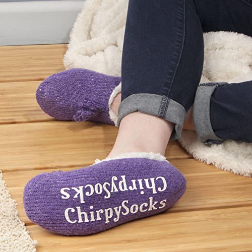 Image of BambooMN Adult Women Super Soft Warm Cozy Fancy Yarn Slippers Non-Slip Lined Socks, Indoor Comfy House Slippers, 3 Pairs
