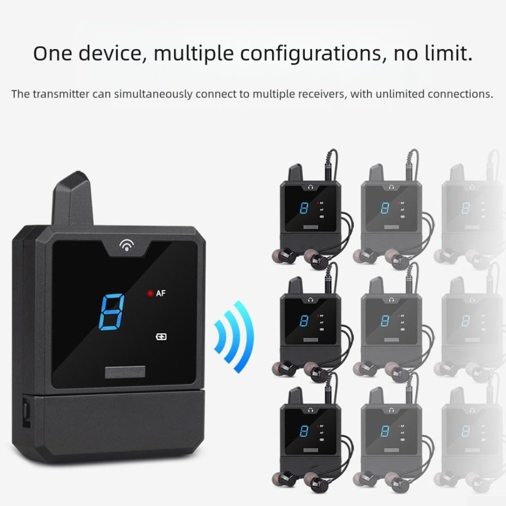 Drahtloses In-Ear-Monitor-Set mit Rauschunterdrückung(1 to 1)