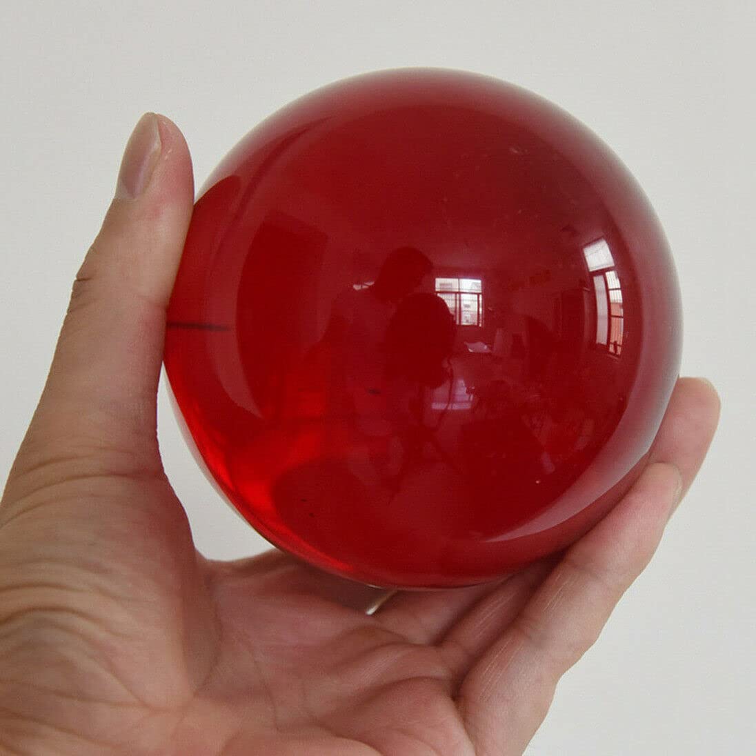 Amazon.com: 40/50/60mm Asian Rare Natural Red K9 Crystal Ball