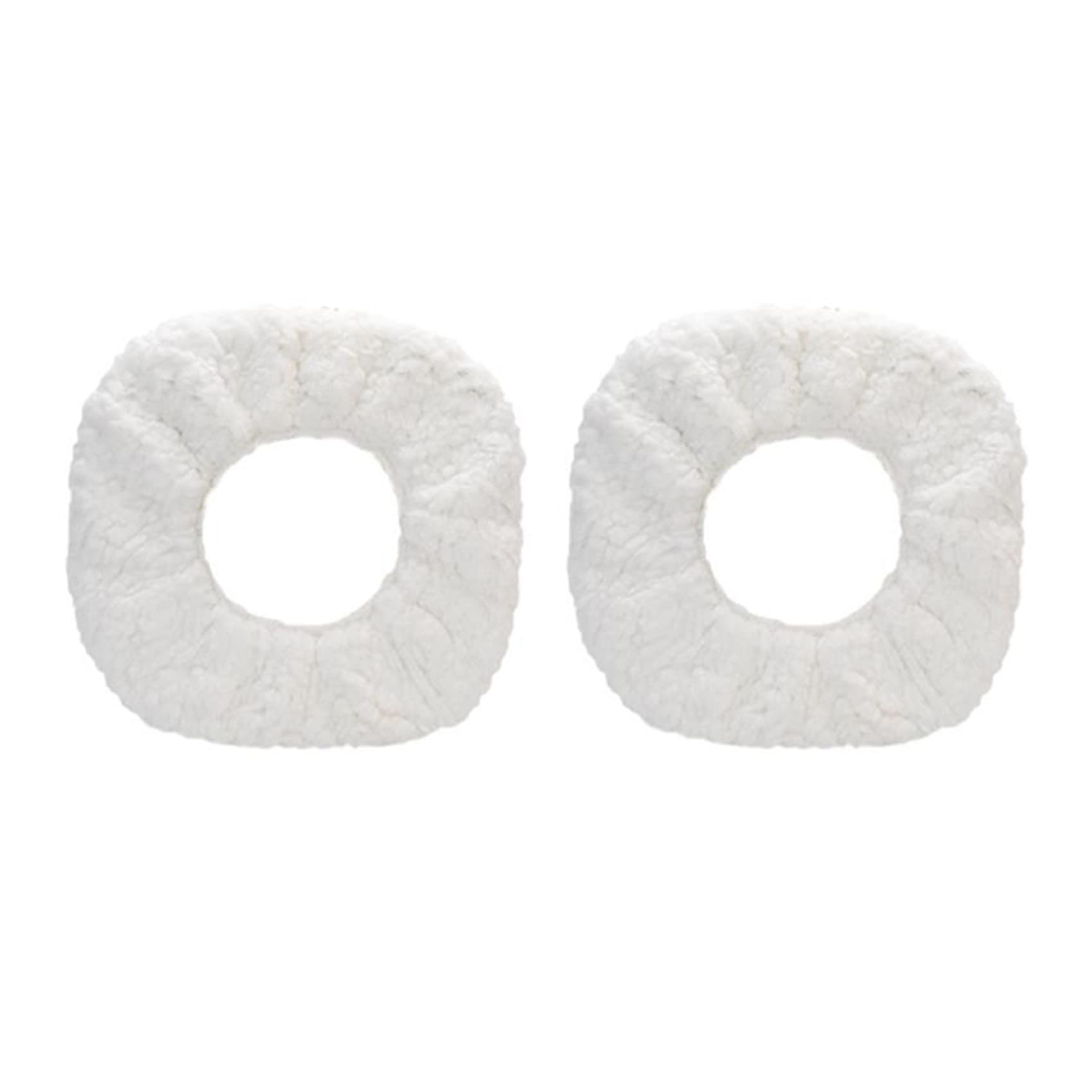 Hndhbfgrt 2X Disposable Mop,Washable Replacement Microfiber Pads Dust Push Mop Cloth for Dry and Wet Vacuum Cleaner,White