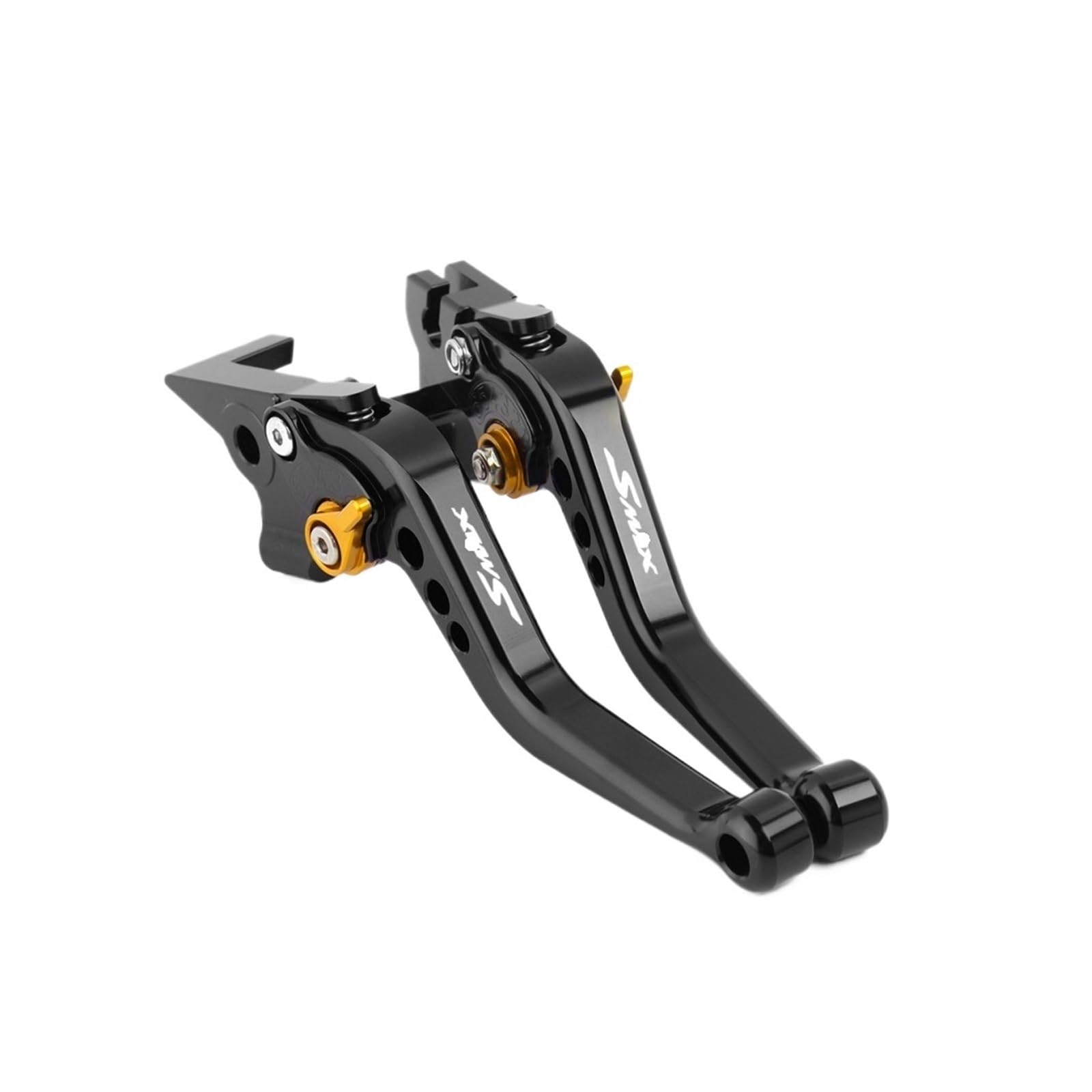 Wkdyriwo Black-Golden Motorcycle Cnc Clutch Brake Lever Adjustable Handle Adjustment For Yam&Aha Smax 2016-2017-2018 Smax125 Smax155 Motorcycle Brake Clutch Levers