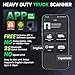 ANCEL HD200 Bluetooth Heavy Duty Truck Scanner All System Diesel Diagnostic Tool HDOBD & OBD2 Code Reader for Diesel Trucks Lifetime Free Updates Speed Limit Reset for Cummins & Caterpillar Engines