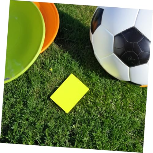 Tarjetas de árbitro para fútbol Toyvian roja y amarilla miniatura 4