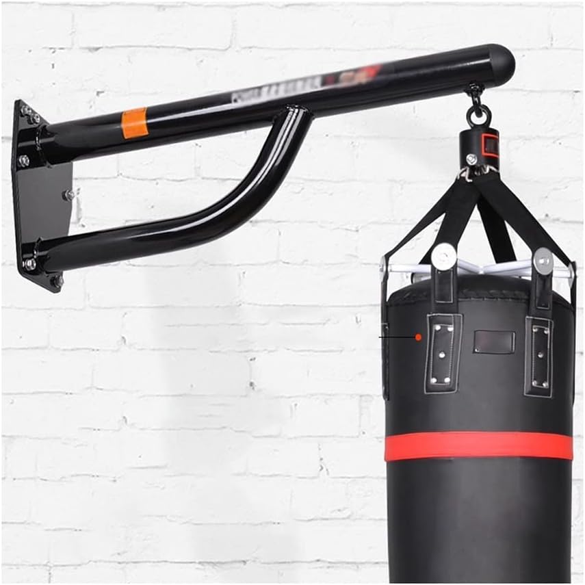 Heavy Punch Bag Wall Bracket, Boxing Sandbags Boldly Load-Bearing Brackets, Sandbag Holder On Fitness Wall Hanging Indoor Shelf for School, Gym (Color : Black-A)