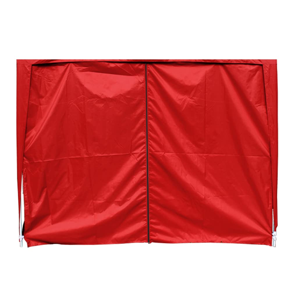 Green Bay Red Gazebo Side Panel with Zipper for 2.5x2.5M Pop Up Gazebo Tent,1 Piece Side Panel Wall Only (Canopy Frame Not Included)
