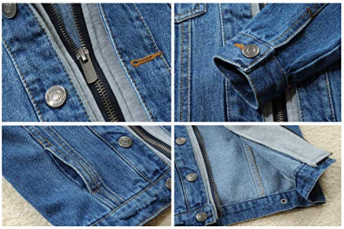 Banibear Toddler Boys Hooded Denim Jacket Coat Kids Children Zipper Windproof Hoodie Outerwear, Blue, Size 4-5 Years(Tag110) #TOP6