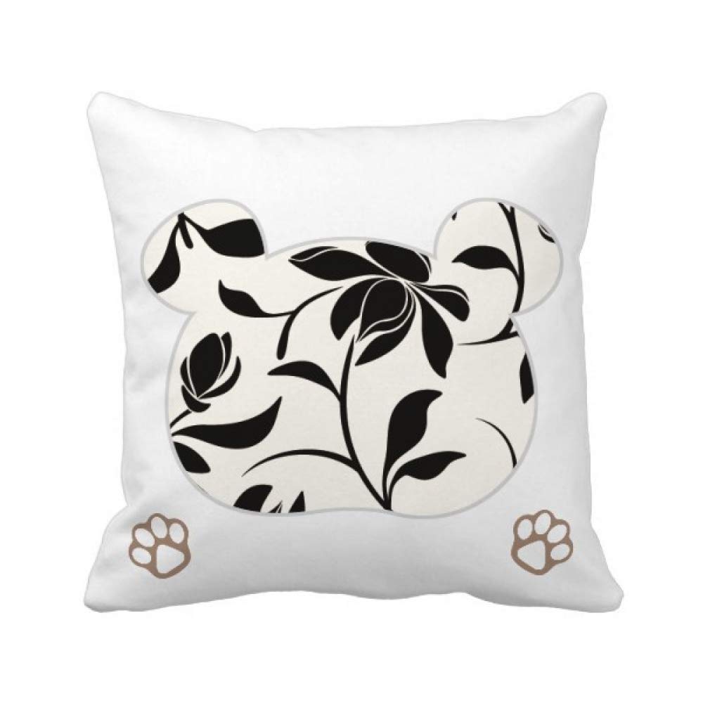 Housse de coussin carrée vigne motif végétal textile salon