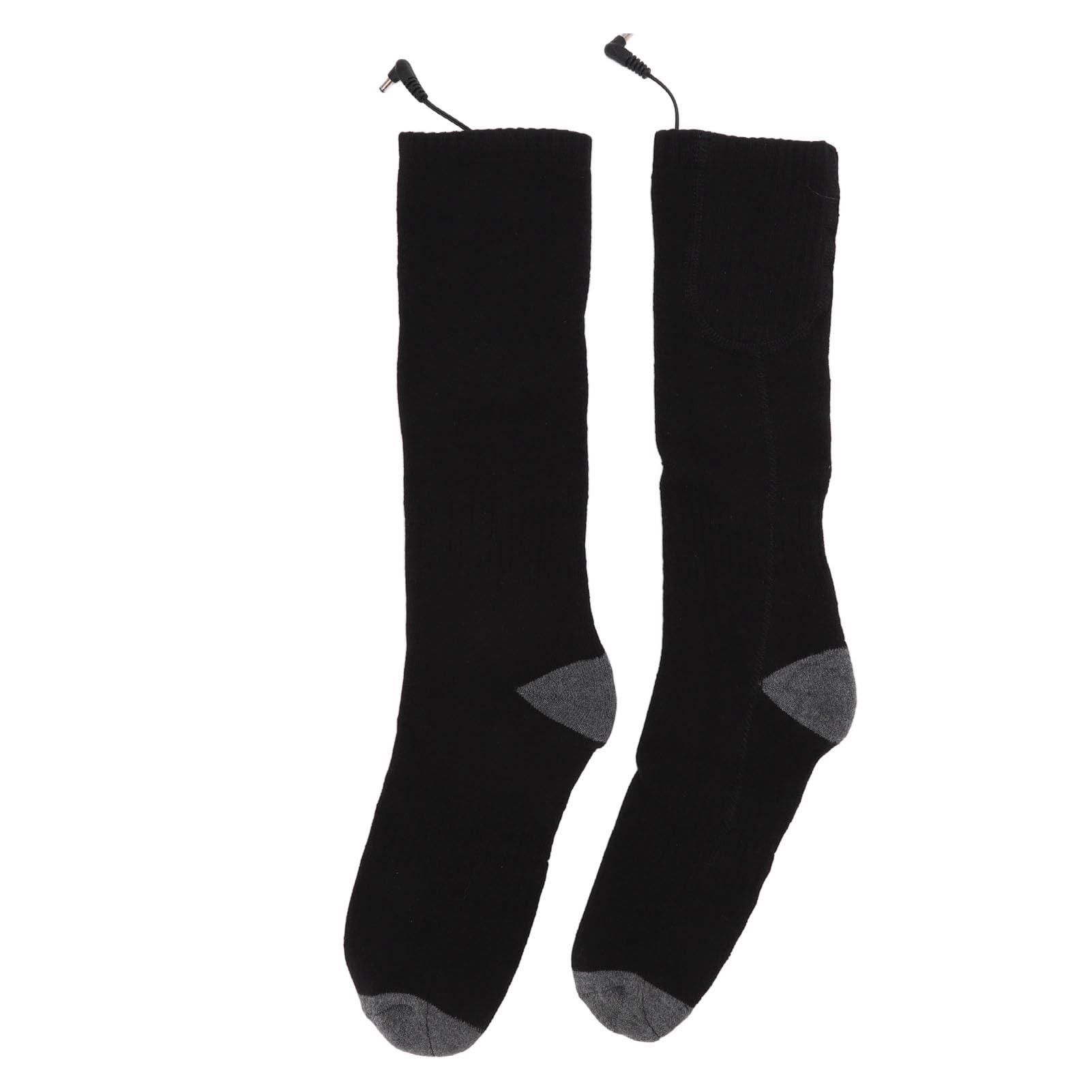 Chaussettes Chauffantes Intelligentes, Bas Chauffants Confortables pour Les Activités Hivernales, Noir, Paquet de 2