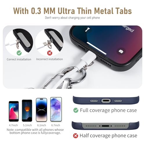 Tiostep Clip and Go Strap for Phone with Wallet Crossbody Phone Lanyard and Detachable Checkered Bag with ID Window and RFID Pouch for Daily Travel. — view 6