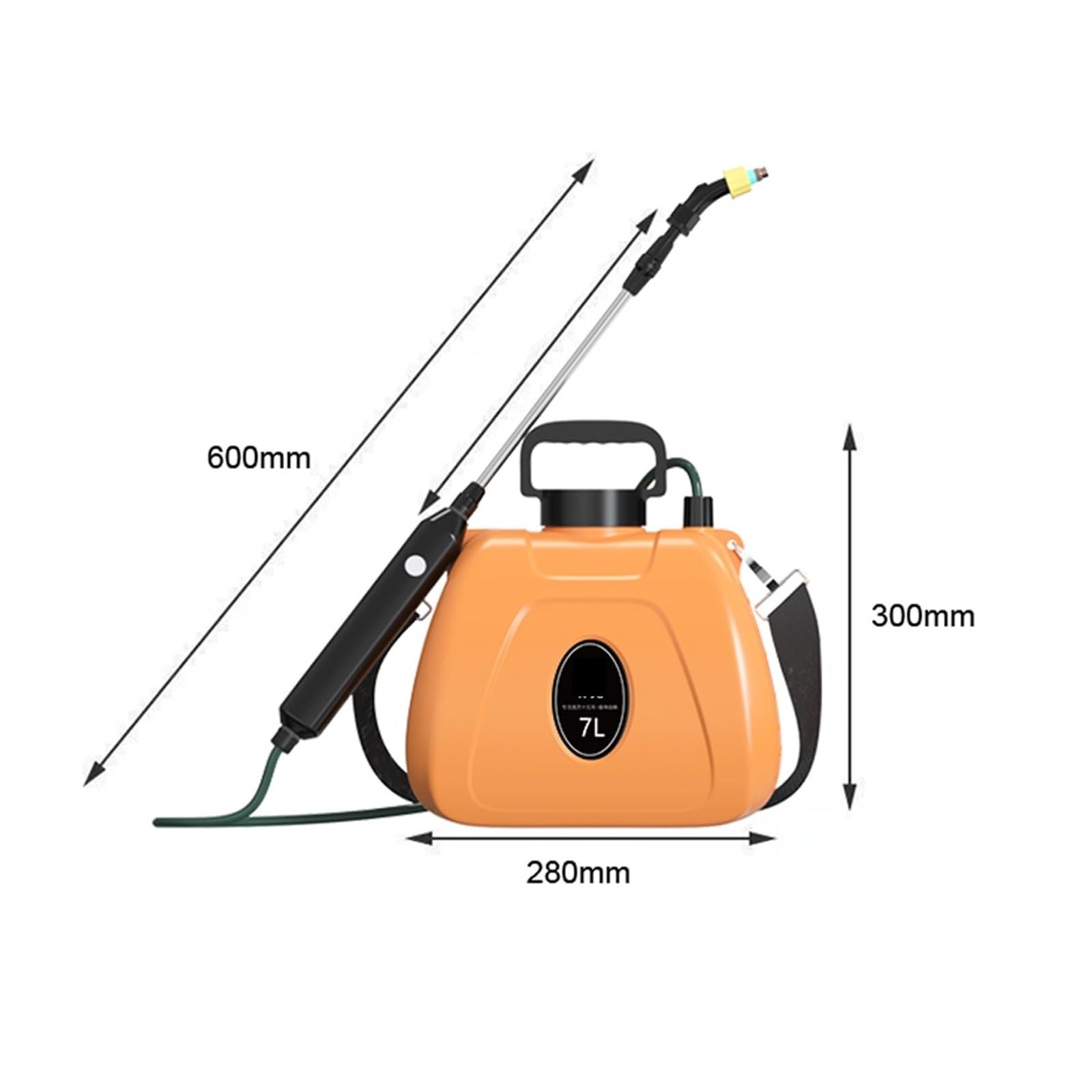 Spruzzatore elettrico, Irrigatore a spalla ricaricabile da 7 litri, spruzzatore elettrico portatile d'acqua for annaffiatoio, for piante giardino(Blue 1500mAh)