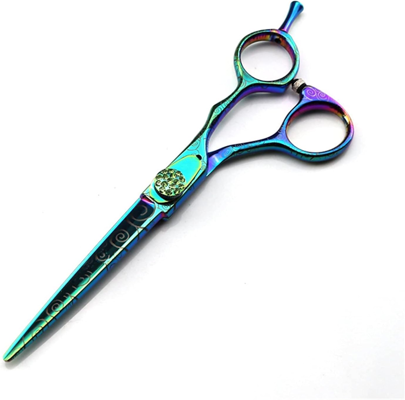 Hair Cutting Shears 6” inch Green Barber Scissors, Barber Scissors, Sparse Barber Scissors, Hairdresser's Scissors for Men Women/Salon/Home/Stylist