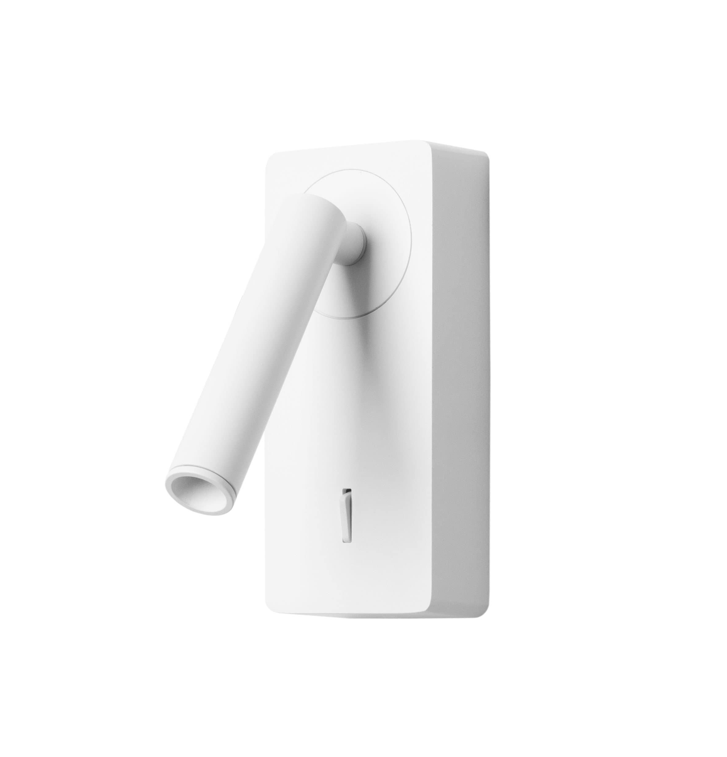 FORLIGHT Luz de Lectura LED para Dormitorio - Luz Cálida 3000K con Interruptor, Aplique de Pared para Cabecero de Cama, Blanco, Iluminación Interior Eficiente y Elegante