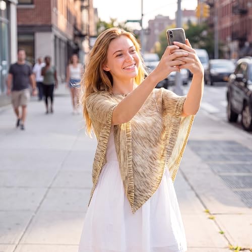 Image of Women Sheer Poncho Shrug Summer Sheer Blouse Top Lightweight Poncho Bolero for Evening Dress