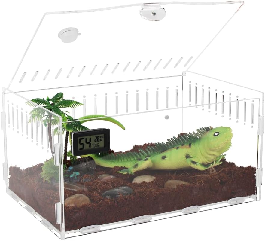 Tarantula Enclosure,Reptile Tank,6" X 8" X 12 "Acrylic