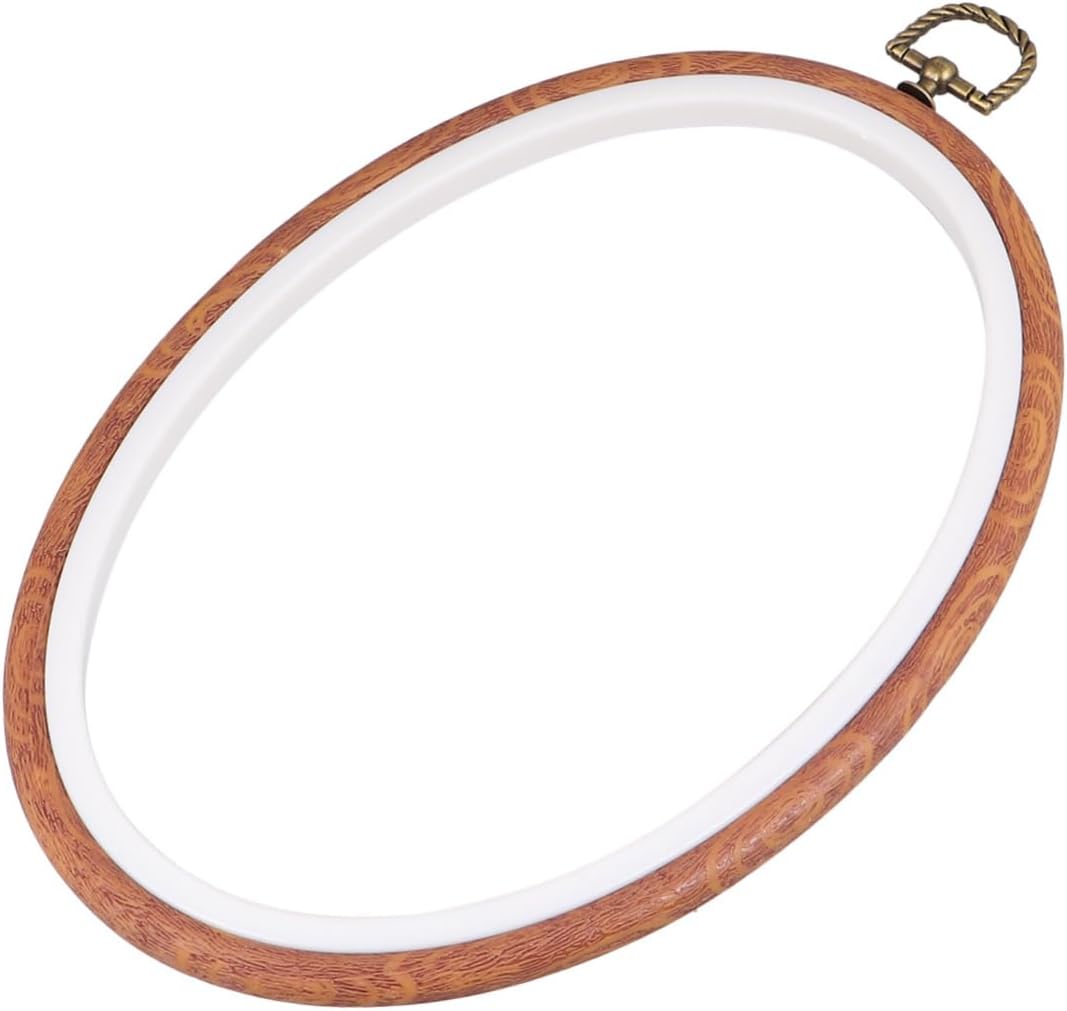 HAPINARY 3pcs Imitated Wooden Embroidery Circle Frames Embroidery Hoops for DIY Cross Stitch Modern Frame for Wall Decor Craft Projects