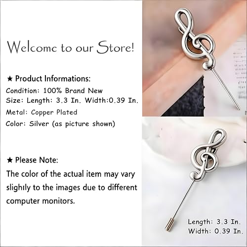 Image of Suit Pins for Men, Brooch for Men, Lapel Pins for Men Women, Mens Lapel Pins for Suits, Mens Brooch for Suits Hats Scarf Jacket, Fitted Hat Pins for Women Men, Men's Silver Gold Lapel Pin for Wedding