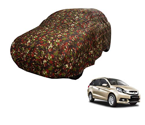 Image of Auto Hub Car Cover Compatible with Mobilio with Weather Proof, Triple Stitched, Mobilio Car Cover Jungle Look