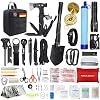 Außen Notfall Survival Kit mit Erste Hilfe Set, WayinTop 180PCS Survival Ausrüstung mit Wasserfilter Stroh Multi-Tool…