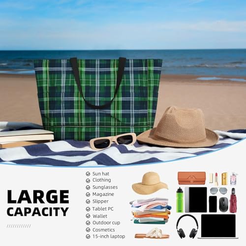 Sac à bandoulière imperméable pour protéger vos affaires du tartan écossais bleu - 5
