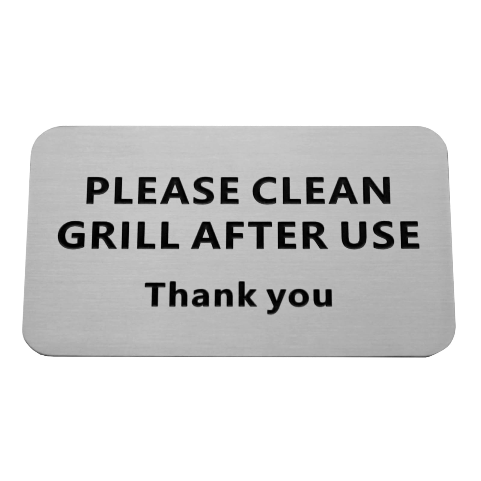 Please clean grill after use sign BBQ cleaning signs great for Airbnb house hosts 2024newest (Stickers)