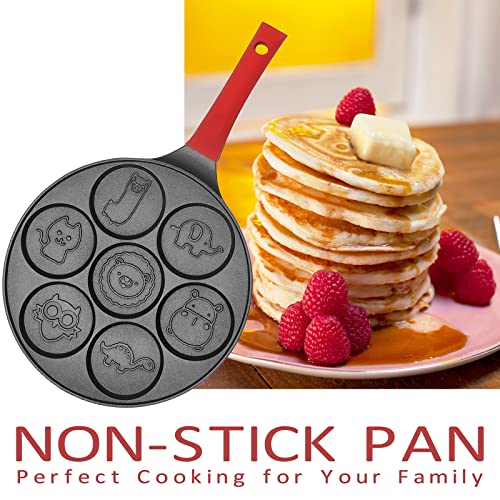 Dayooh Pancake Maker For Kids, Waffle Maker Breakfast, Egg Cooker Pan Egg Skillet Mini Pancakes Pan Animal Pancake Molds Zoo Pancake Shapes Nonstick Crepe Pan Pancake Griddle #TOP2