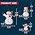 JOIEDOMI 3 Pcs 3D Christmas Collapsible Snowman Yard Light 270 Pre-Lit LED Cool White Lights for Indoor Outdoor Garden Holiday Décor, Christmas Event Decoration, Xmas Eve Night, Red Scarf