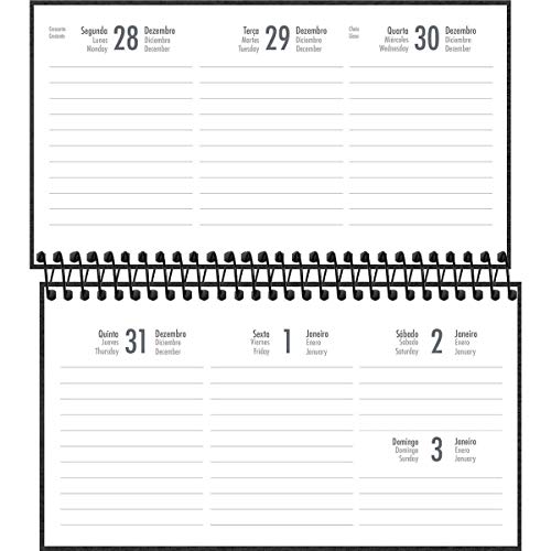 Agenda Executiva Espiral Semanal de Bolso Cambridge 2021, Tilibra, 315125