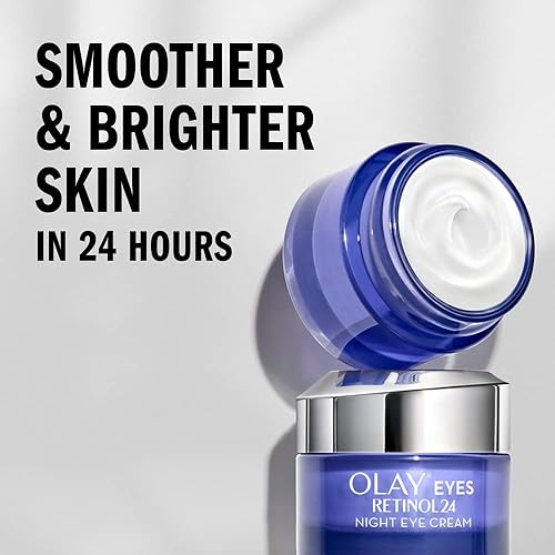 Miniatura 2 de Olay Regenerist Retinol 24 Crema de ojos de noche, 0.5 onzas + crema hidratante facial de látigo paquete de tamaño de viaje/prueba