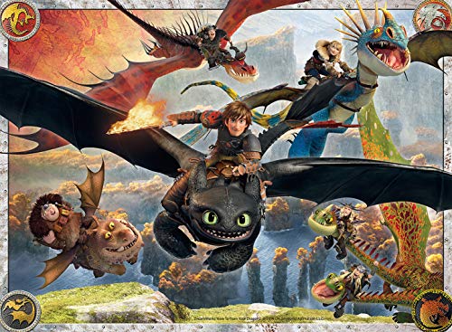 Ravensburger Kinderpuzzle - 10015 Drachenzähmen leicht gemacht - Dragons-Puzzle für Kinder ab 7 Jahren, mit 150 Teilen im XXL-Format, Yellow – Bild 6
