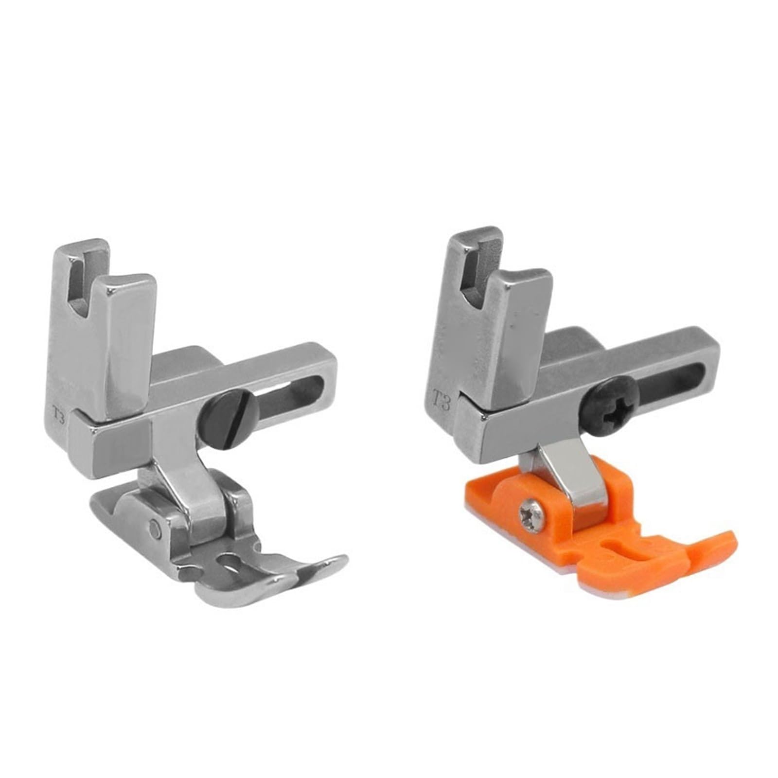 1/2 Szt. T3 Regulowana Uniwersalna Stopka Do Sznurowania/zamek Dociskowy 1-igłowej Stebnówki Akcesoria Przemysłowych Maszyn Szycia(T3 Metal and Plastic)