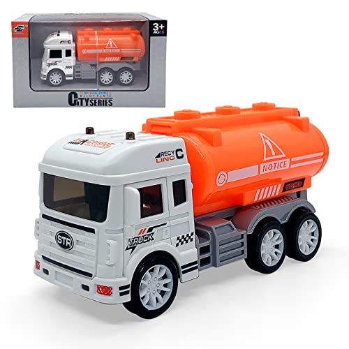 Wikineon Garbage Truck, Police Car Ambulance Toy, Toy Food Truck, Kids Toys Cars, Toddler Toys, Green Toys As Holiday Birthday Gifts Toy Cars For Boys And Girls Age 3 Above, Orange White Oval Shape #TOP13