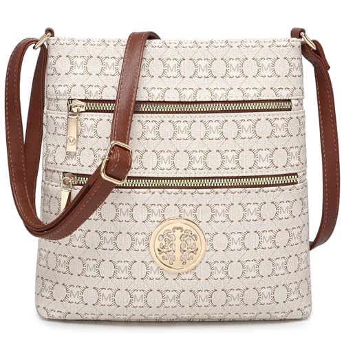 Crossbody Bags for Women Multi Pocket Crossbody Purses Trendy Vegan Leather Shoulder Handbags with Adjustable Strap