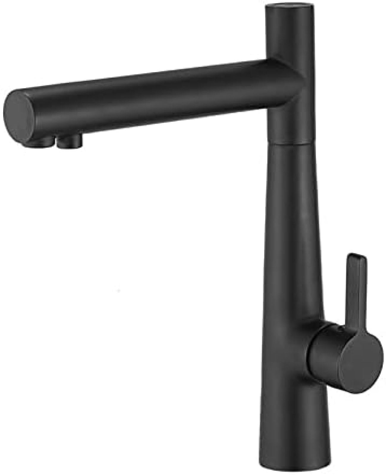 CRJUS3 Way Kitchen Tap Brass Swivel Kitchen Tap Drinking Water Hot and Cold Water Sink Tap Black
