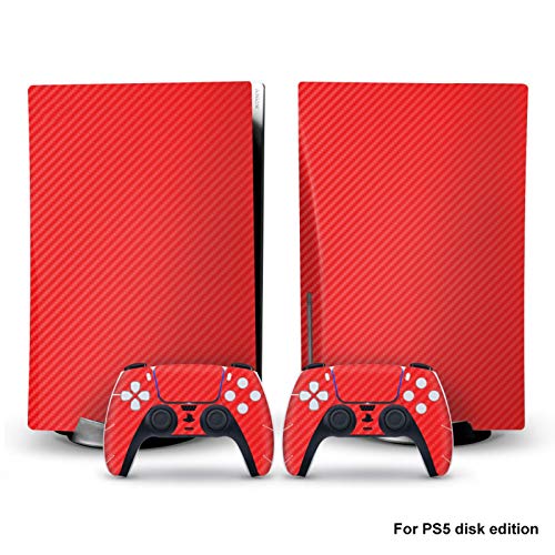 image for Hulzogul PS5 Console and Controller Skin, Carbon Fibre Stickers Decals