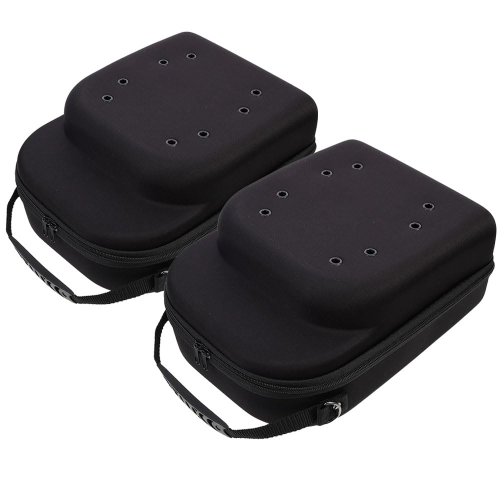 Boîte de rangement en EVA pour casquettes de baseball noir lot de 2