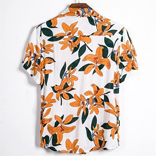 Chemise Homme Grande Taille Imprimé Floral Version Coréenne