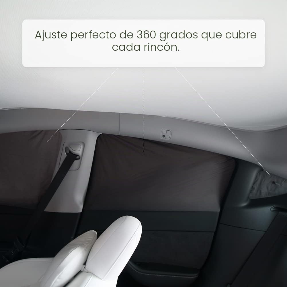 Havnby Tesla Model Y Cortinas de privacidad para Coche, protección Solar para Camping, Accesorios Plegables para Coche, protección UV y protección Solar, 8 Piezas,