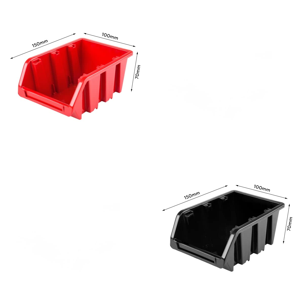 Sistema de almacenamiento para taller, 115 x 78 cm, 44 unidades, estantería de pared con soportes para herramientas y cajas apilables, placas de pared extrafuertes, estantería para herramientas