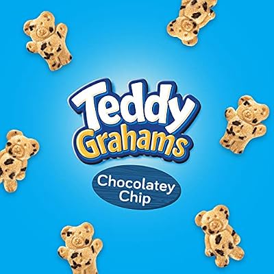Teddy Grahams Chocolatey Chip Graham Snacks, 6 - 10 oz Boxes
