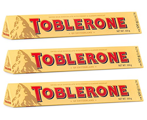 Toblerone Milk Chocolate, 100g (3.52 oz.) by Toblerone
